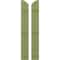 Ekena Millwork Americraft 2-Board (3 Batten) Wood Joined Board-n-Batten Shutters w/Ellipt Top, ARW401BE207X78MGH, PR ARW401BE207X78MGH - alternate 1